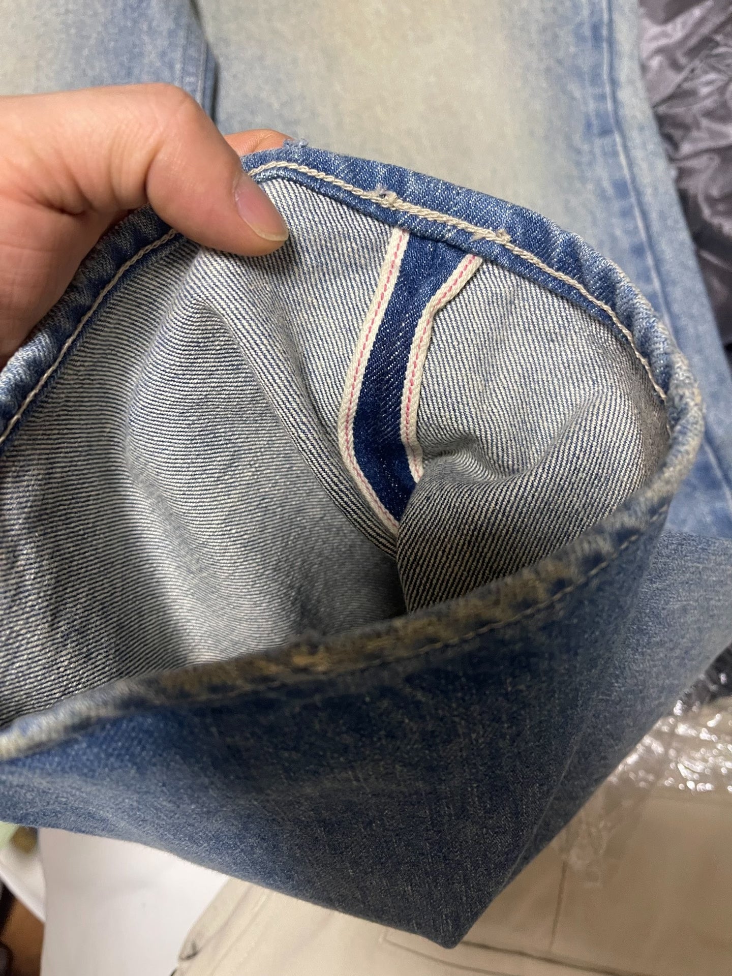 AURALEE Selvedge Faded Heavy Wide Pants