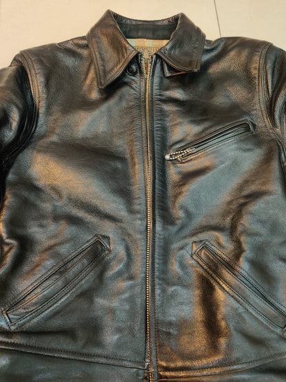 bootleggers 1930 leather jacket with skull design
