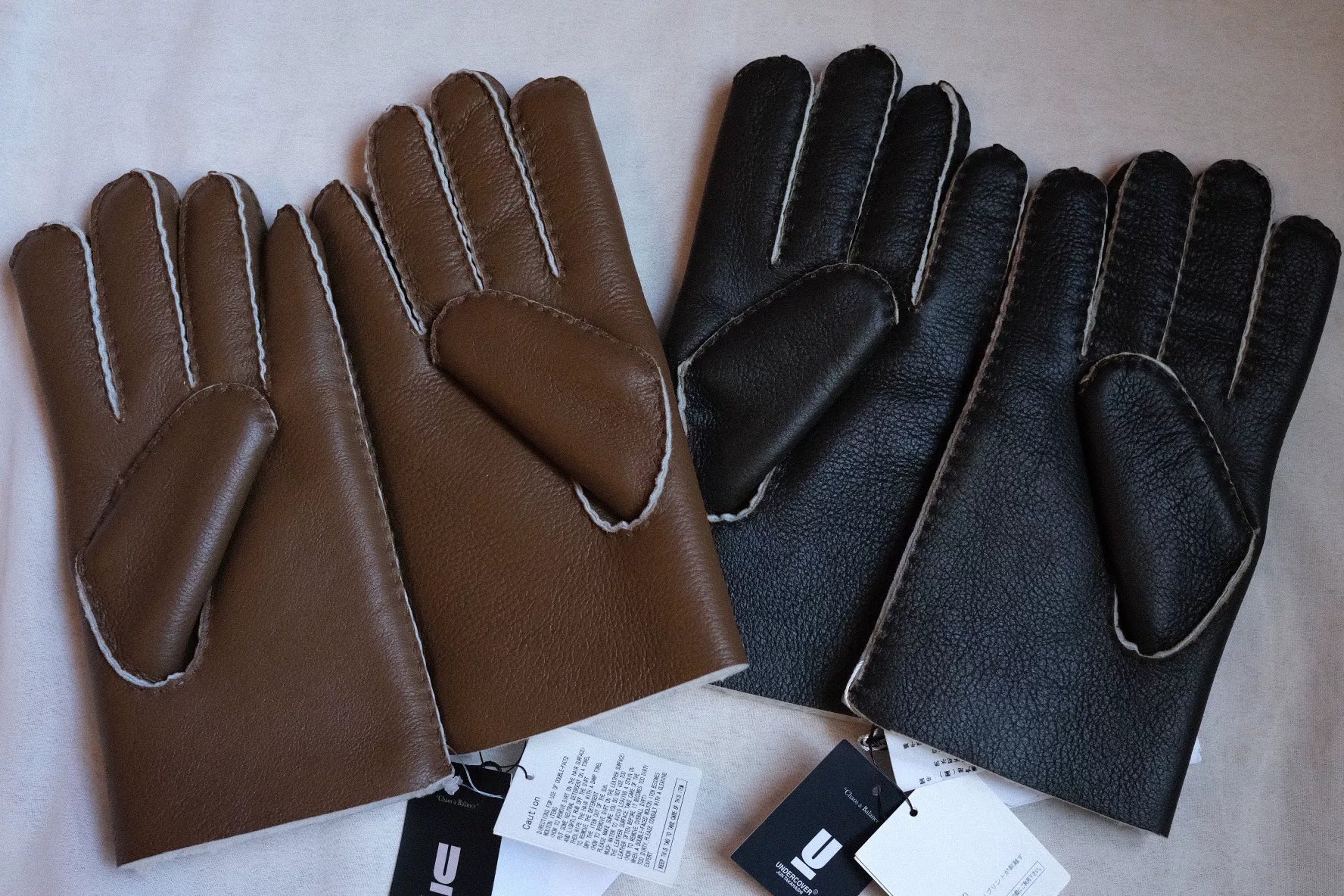 Undercover 18AW Shearling Leather Gloves