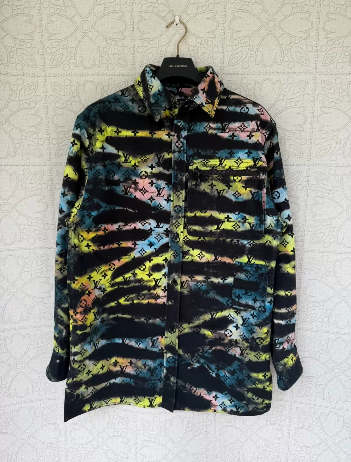 louis vuitton multicolor denim jacket size L