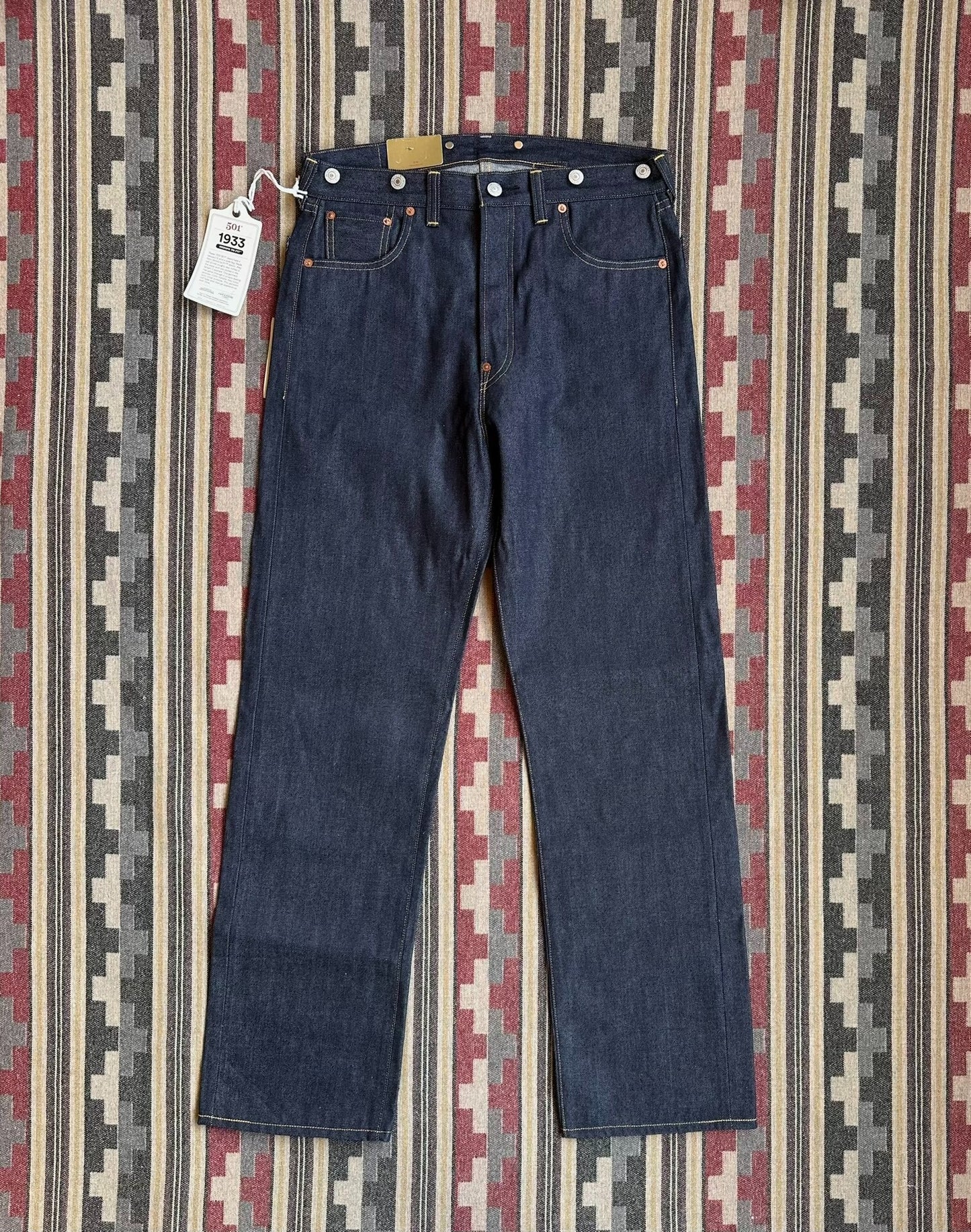 levi's lvc 1933 501xx selvage denim jeans