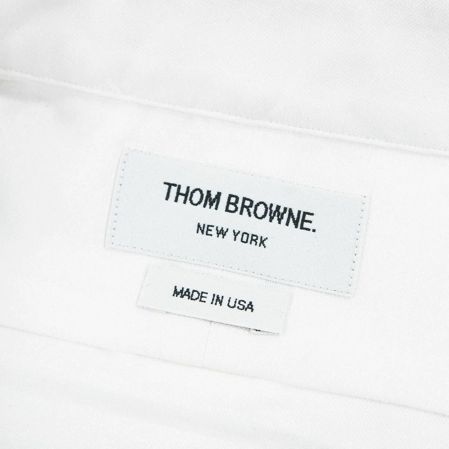 Thom Browne White Embroidered Shirt