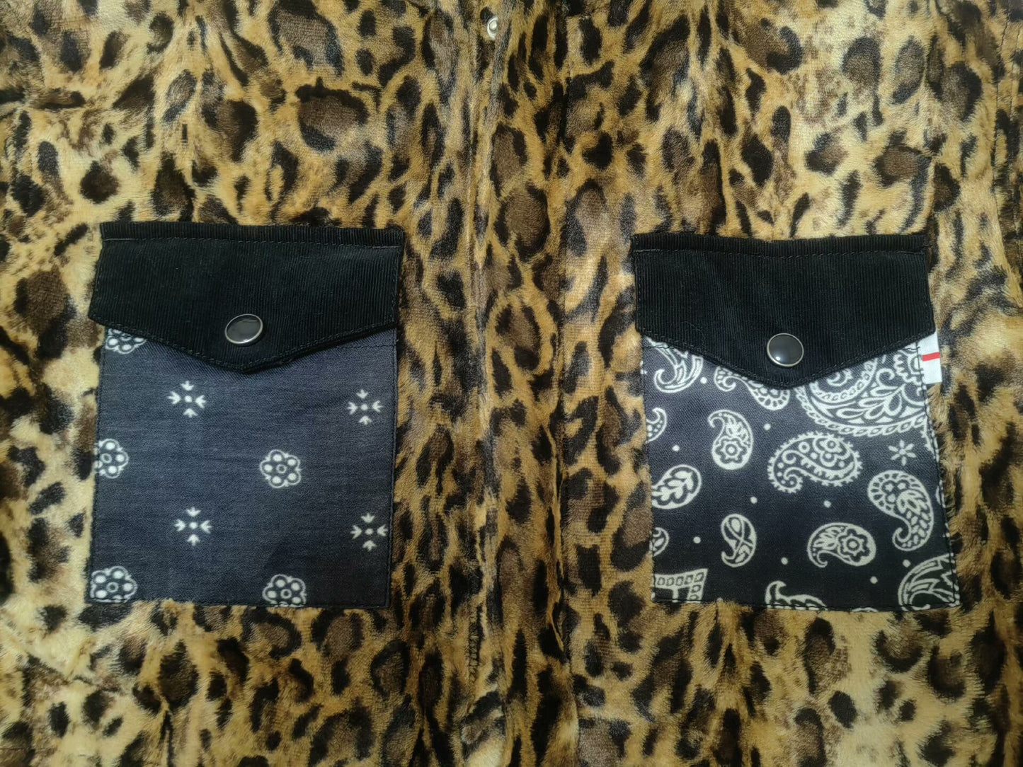 leopard print hooded jacket for men