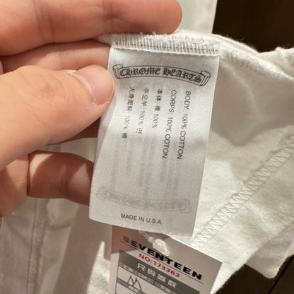 Chrome Hearts White Collar Sanskrit Tee
