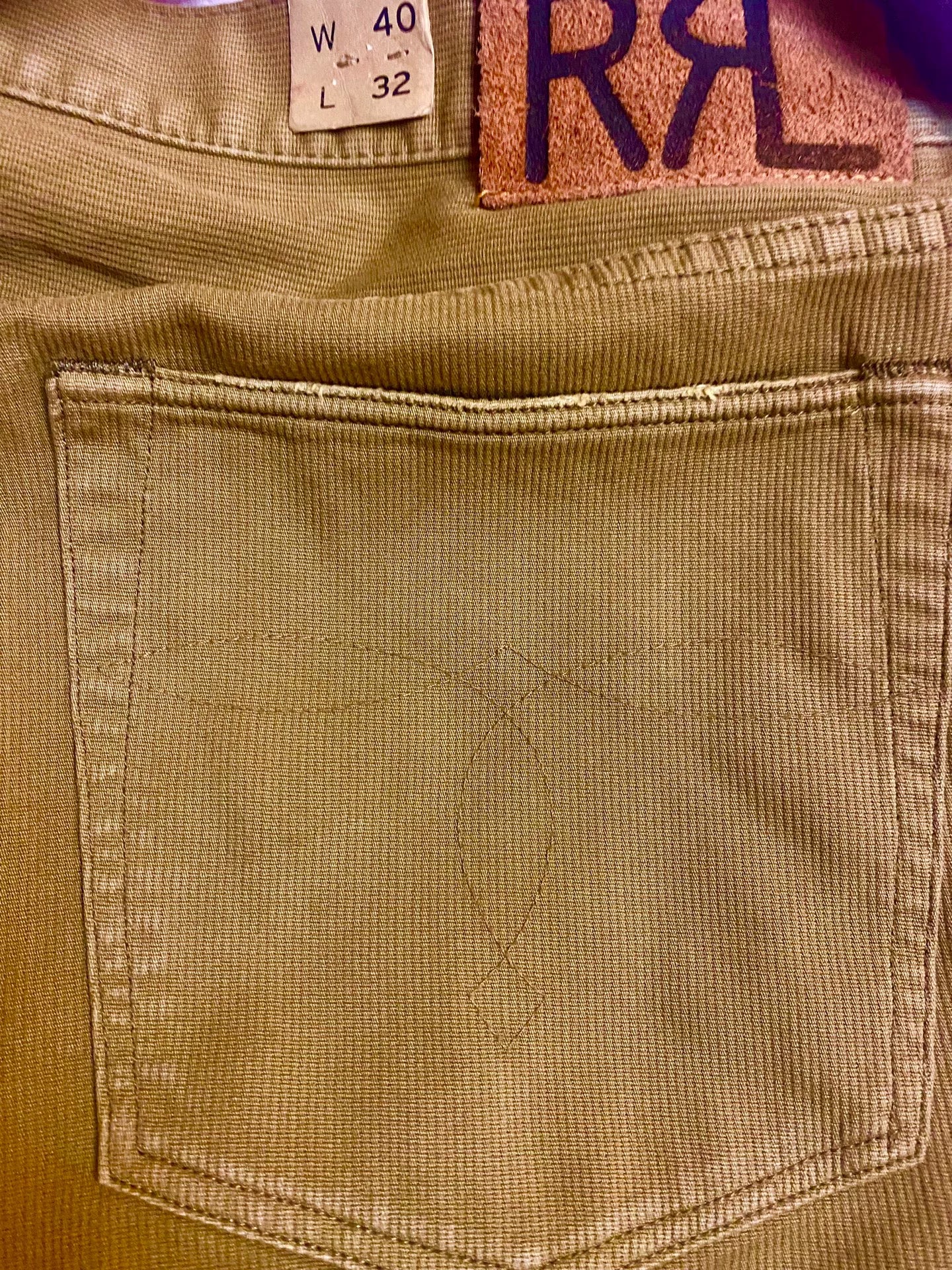 2015 RRL Slim Fit Washed Striped Casual Pants