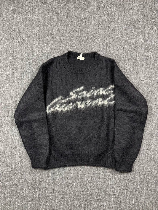 Saint Laurent FW22 Letter Jacquard Sweater
