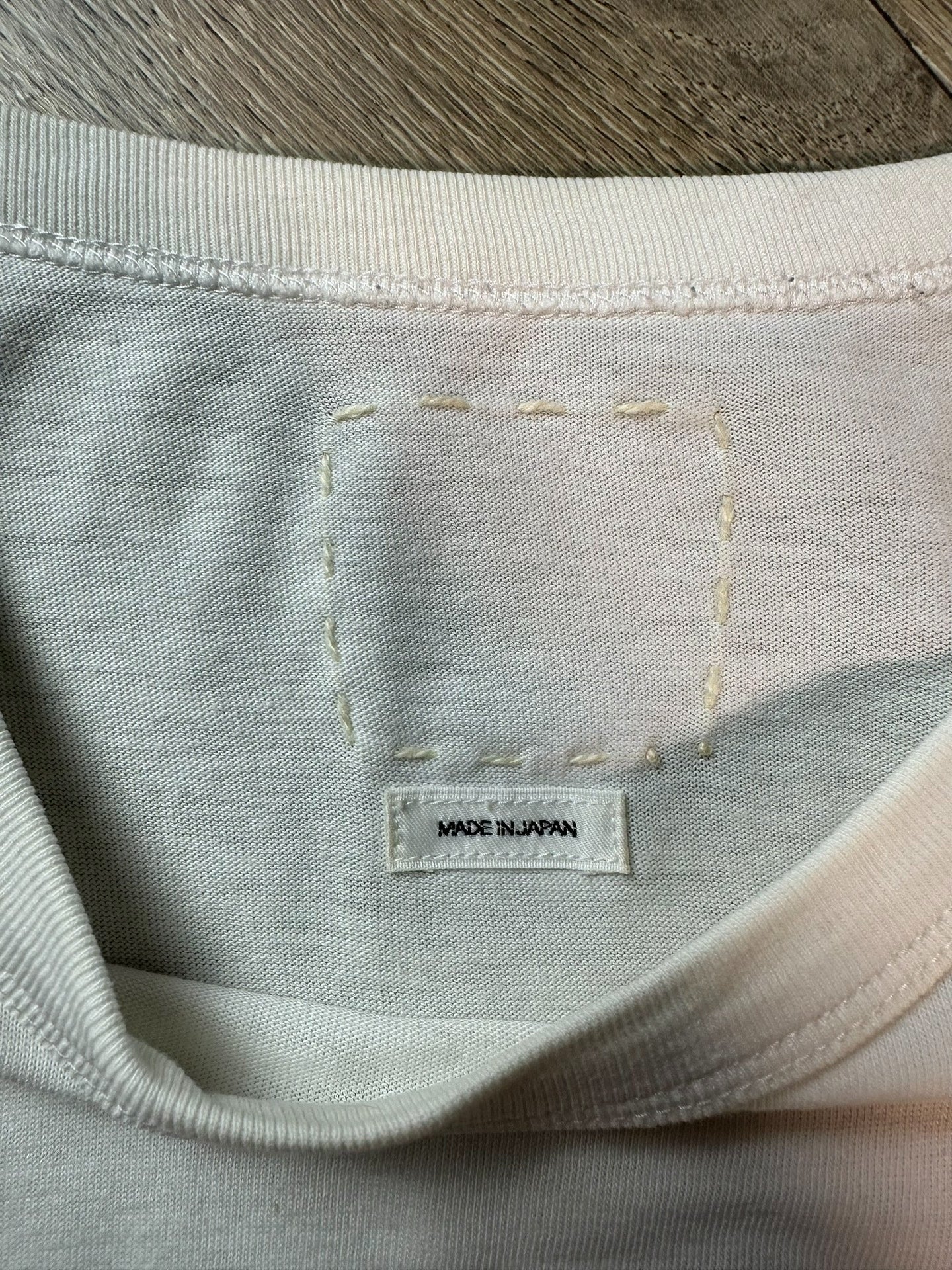 visvim spot wide tee with unique print