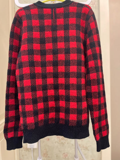 YSL Saint Laurent 14FW Plaid Cardigan Shirt