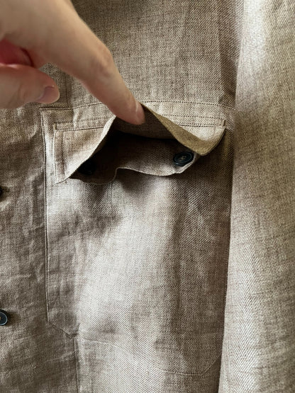 Ermenegildo Zegna Linen Overshirt Size M