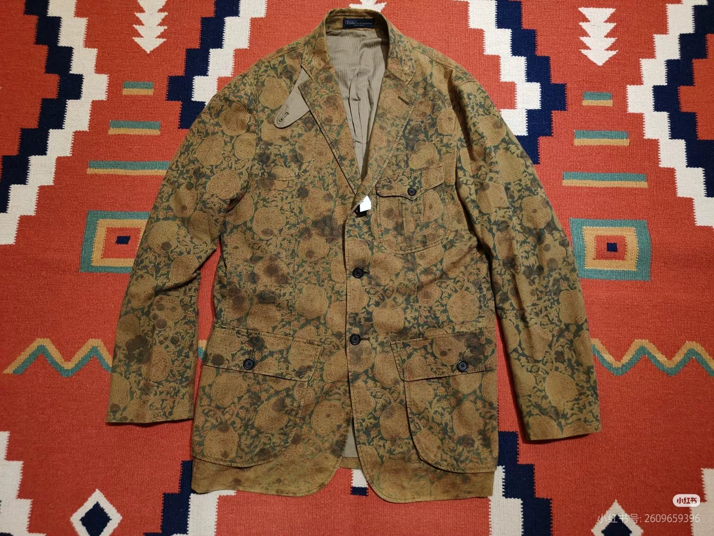 RRL Ralph Lauren Camo Paisley Blazer