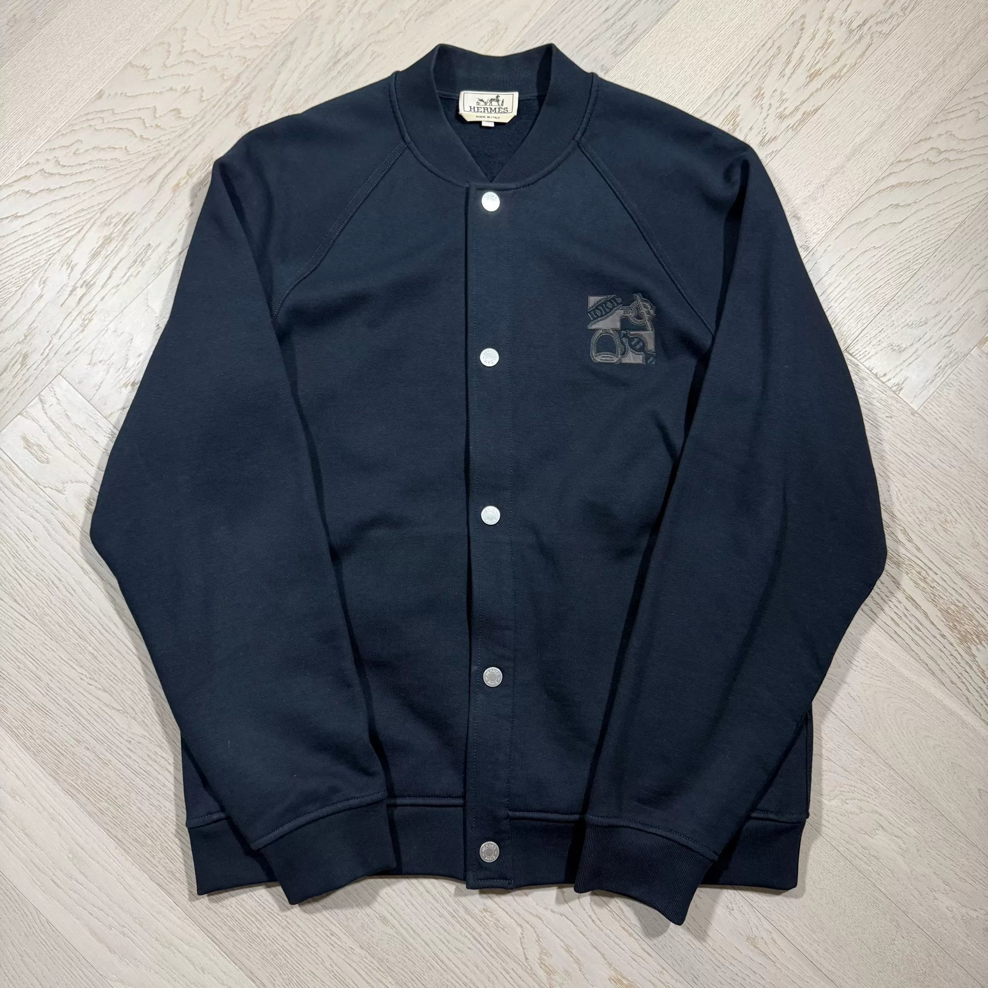 Hermès 'Metallerie au Carre' Baseball Jacket