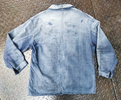1940s French Moleskin Work Jacket