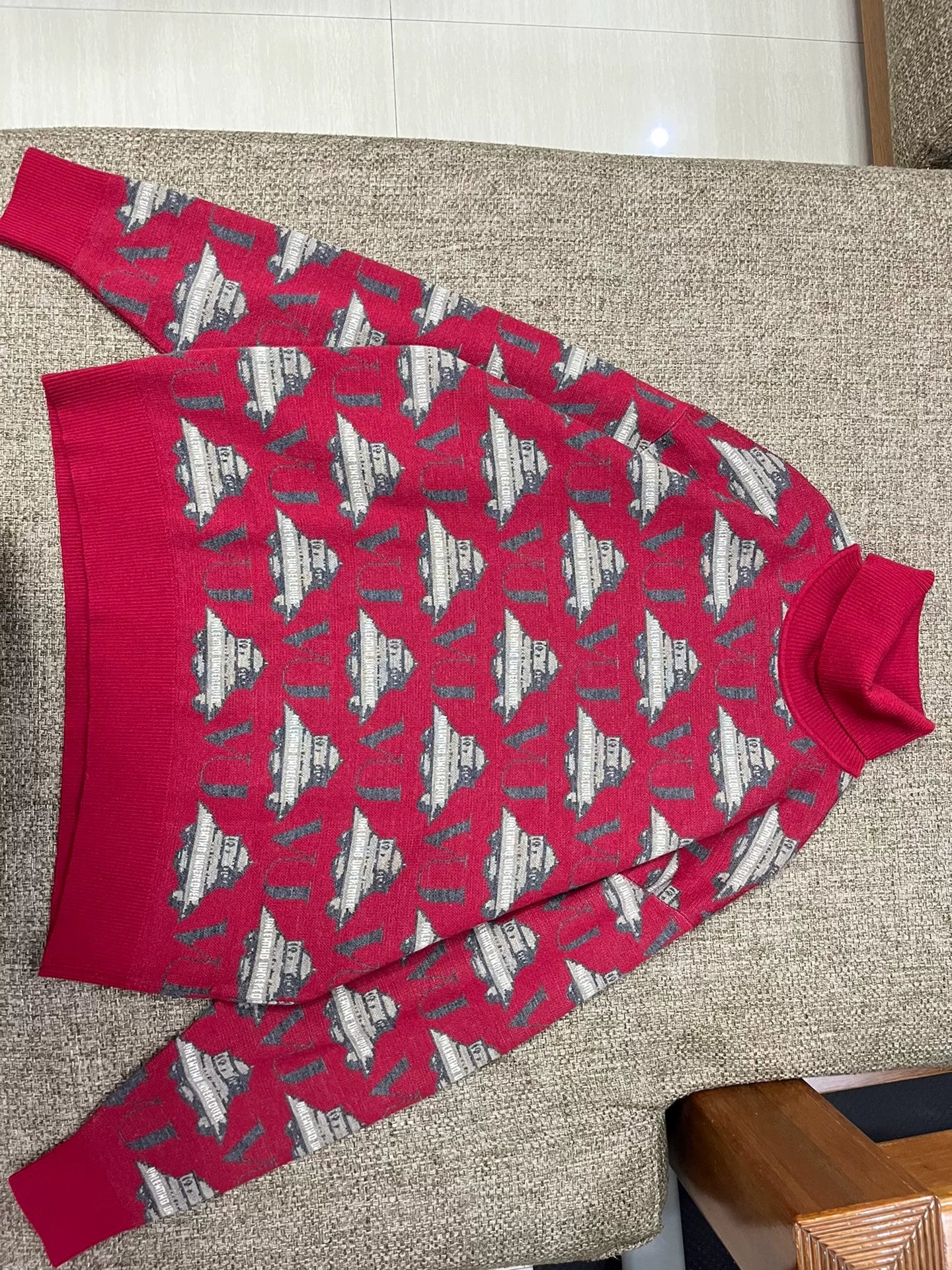 Undercover x Valentino Alien Series Printed Turtleneck Sweater