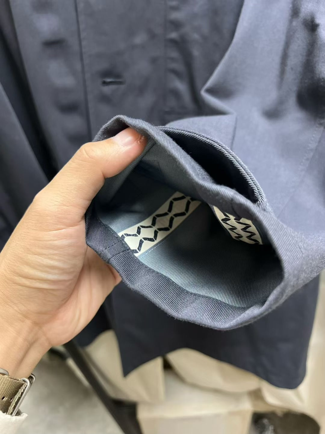 VISVIM Herge Coat 3L GORE-TEX Navy Size 2