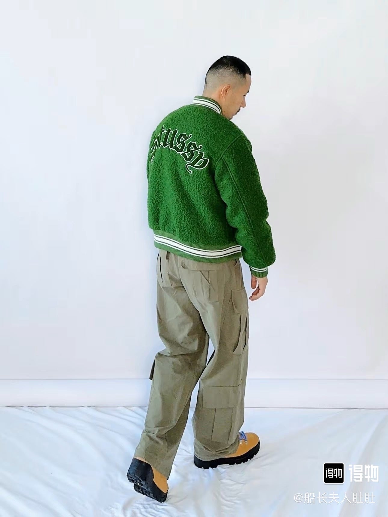 stussy fw22 casentino wool varsity jacket