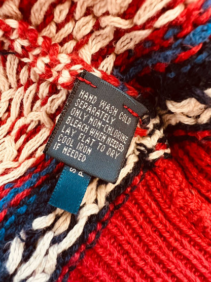 Retro Polo Knit Cardigan Sweater