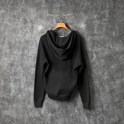 Saint Laurent Black Cotton Hoodie