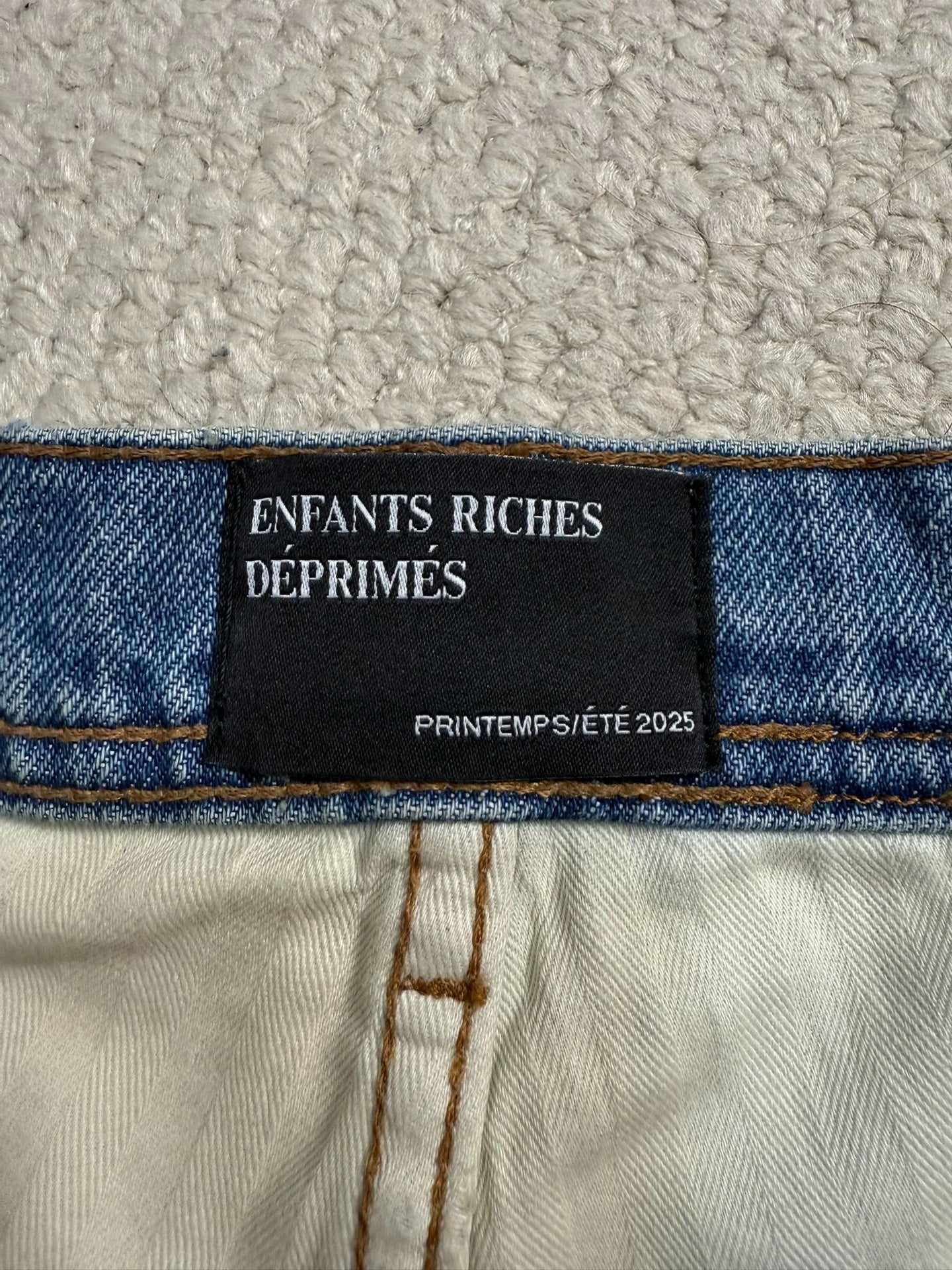 Enfants Riches Deprimes Distressed Mud-Dyed Jeans