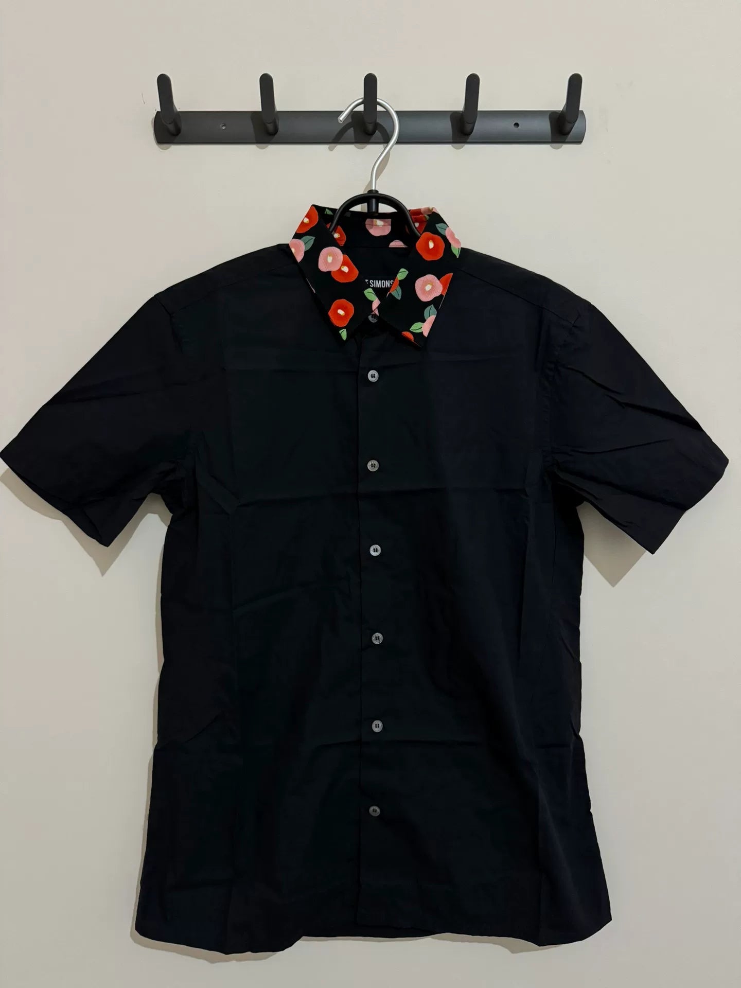 Raf Simons Floral Collar Short Sleeve Shirt