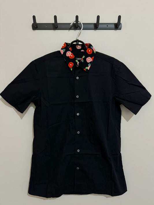 Raf Simons Floral Collar Short Sleeve Shirt