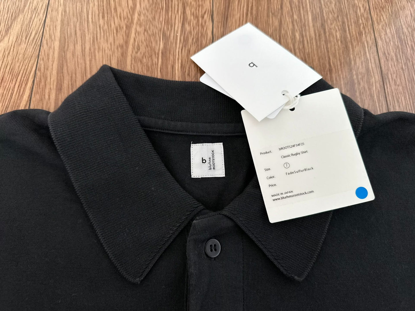 blurhms classic rugby shirt in black