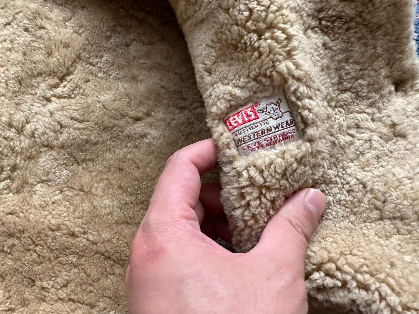 levis vintage suede shearling coat