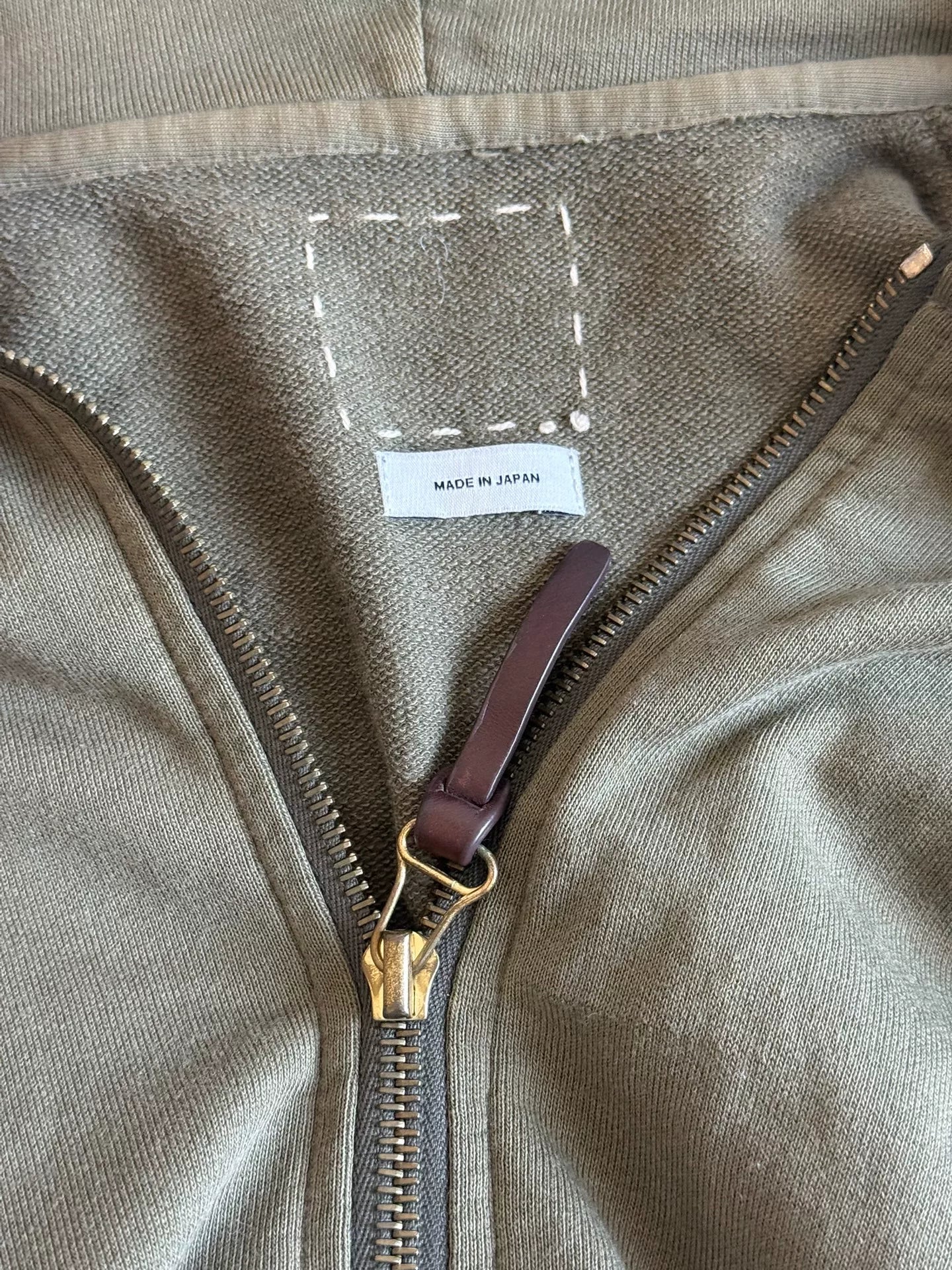 VISVIM JV LUXSIC Olive Zip-Up Hoodie
