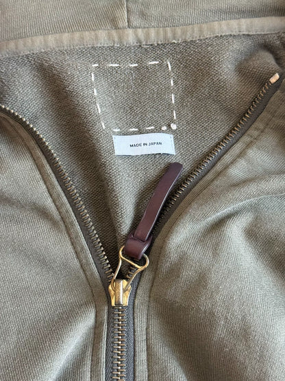 VISVIM JV LUXSIC Olive Zip-Up Hoodie