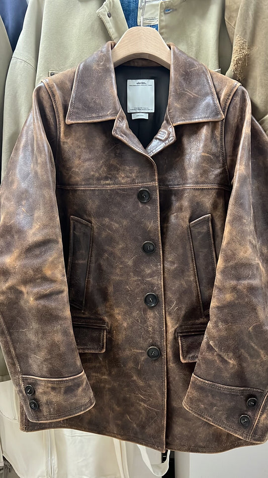 Visvim Thought Police Jacket in Brown