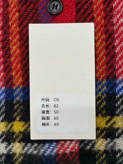 We11done Red Plaid Long Sleeve Shirt