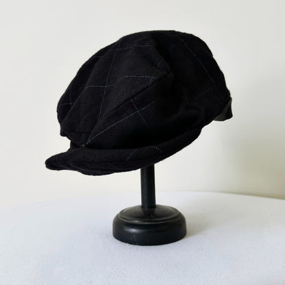 black prince of wales cashmere cap
