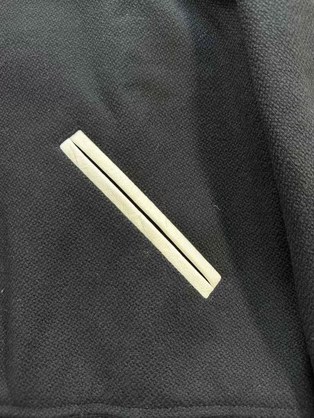 Saint Laurent Black White Varsity Jacket
