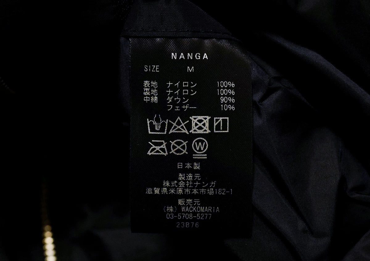 wacko maria nanga down jacket black