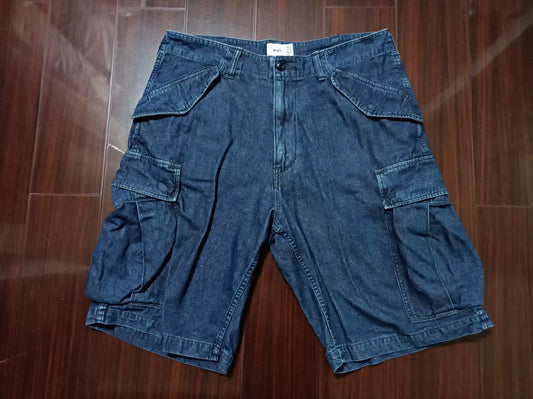 Wtaps 18ss Cargo Washed Denim Shorts