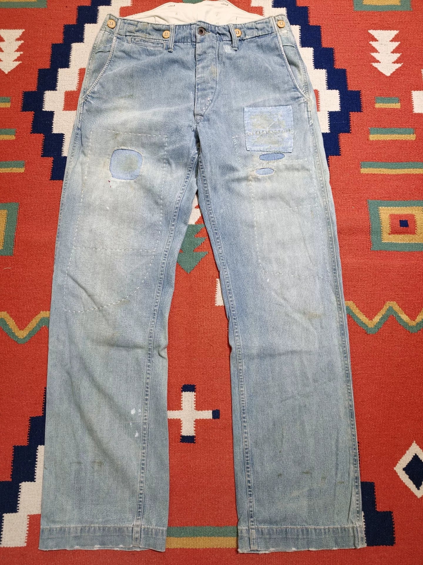 RRL American Vintage Painter Patch Jeans