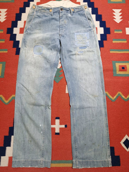 RRL American Vintage Painter Patch Jeans