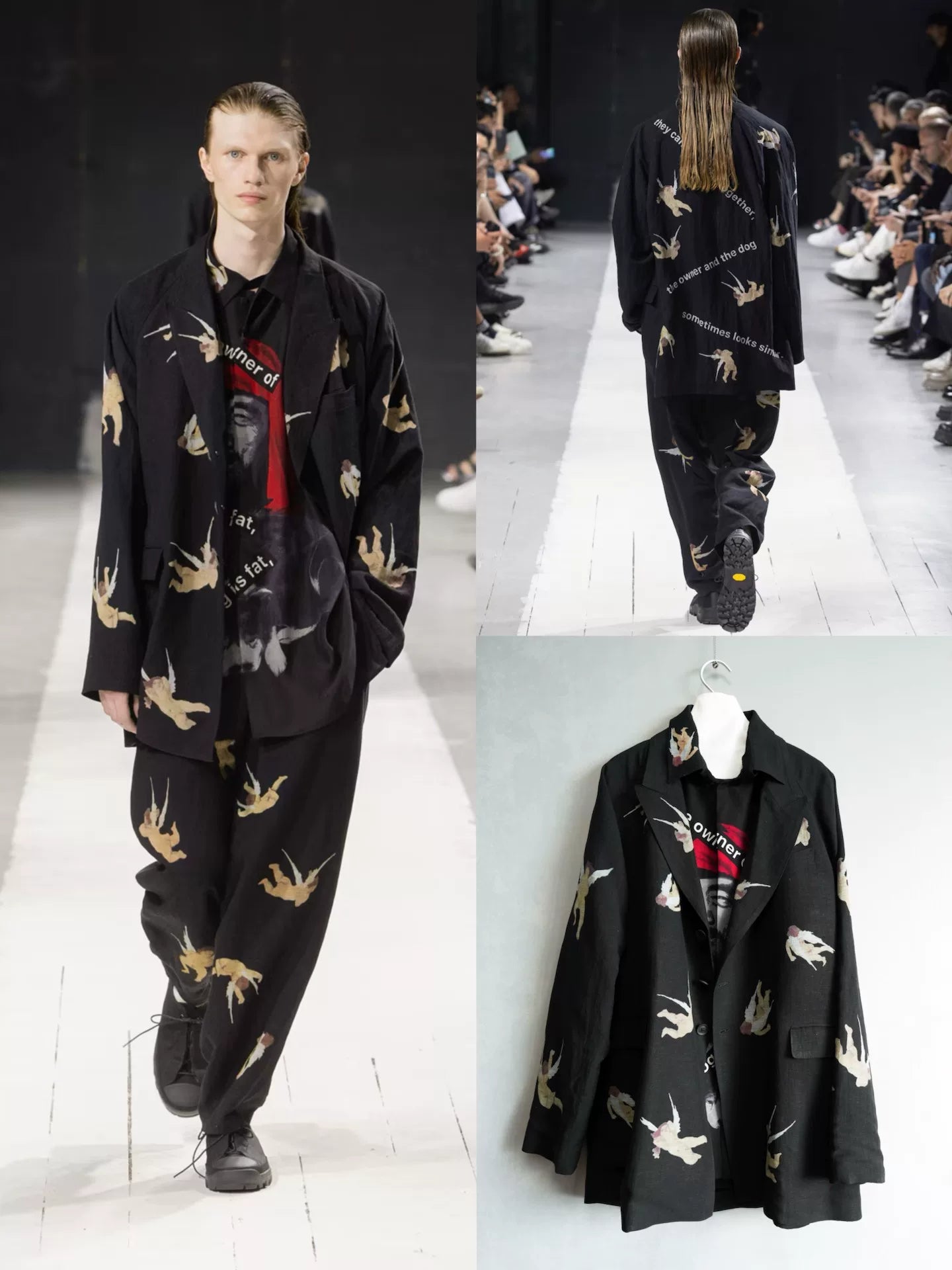 Yohji Yamamoto 24SS Dog & Man Silk Shirt
