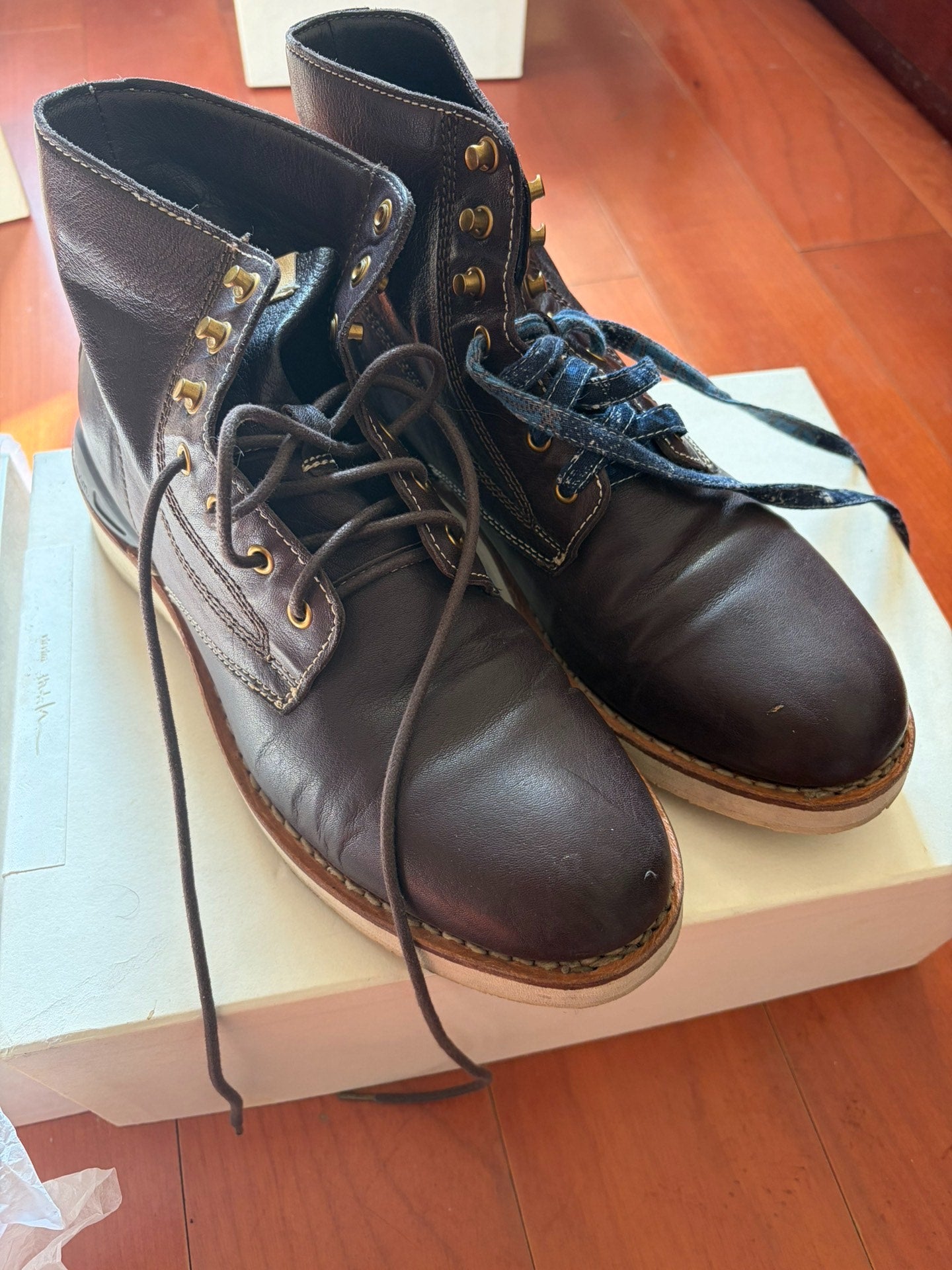 Visvim Folk Kngr Dark Brown Boots