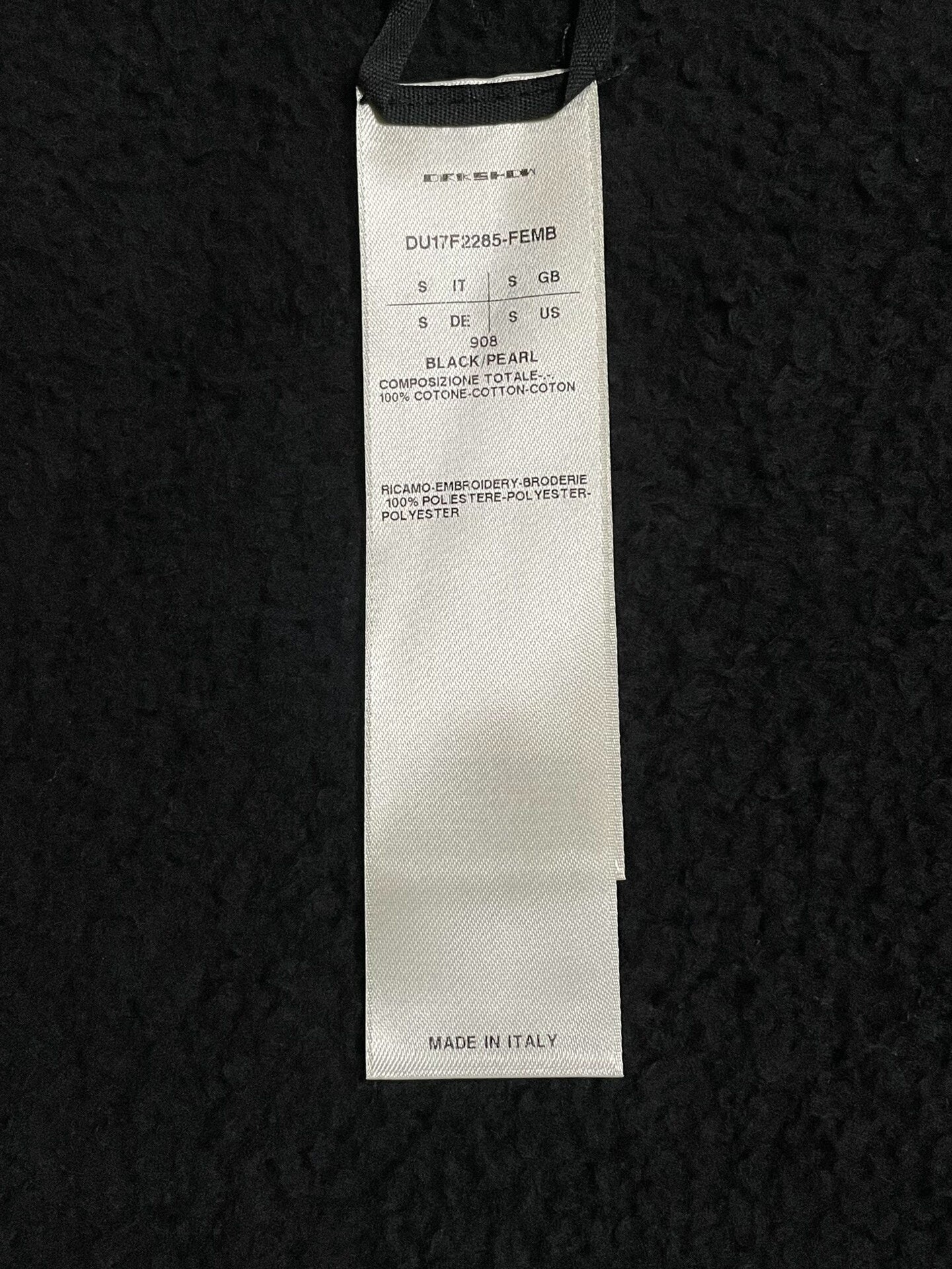 rick owens long black hoodie sweatshirt