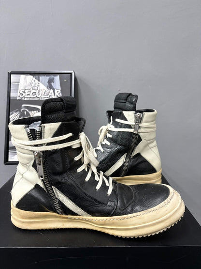 Rick Owens RO10SS High-Top Leather Shoes