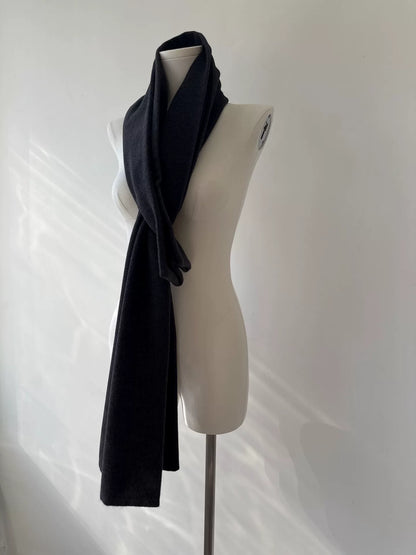 yohji yamamoto noir wool scarf