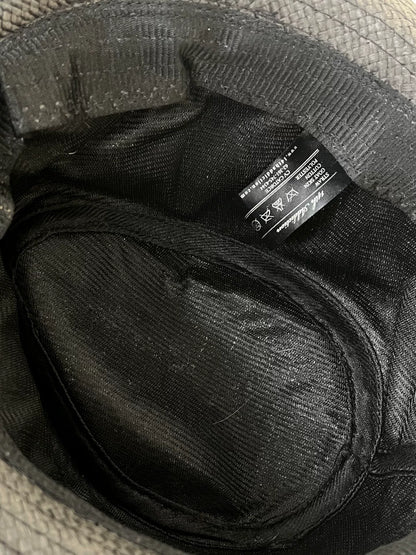 Stylish Gray Fedora Hat with Feather Accent