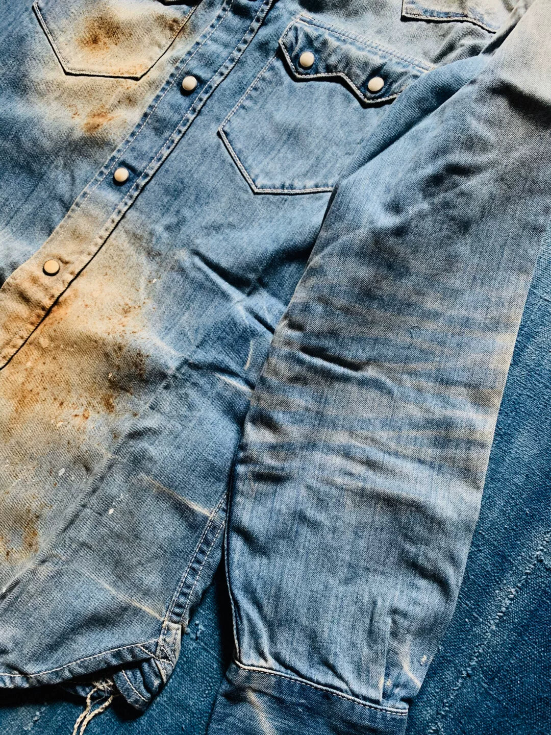 Vanquish FR2 Damaged Washed Western Shirt