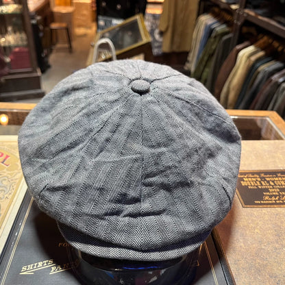 RRL Herringbone Newsboy Cap