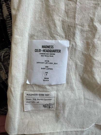 Madness 24FW Black White Plaid Shirt