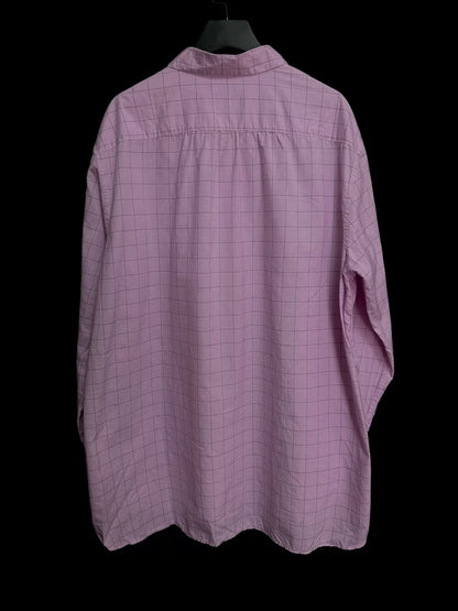 pink checkered long sleeve shirt
