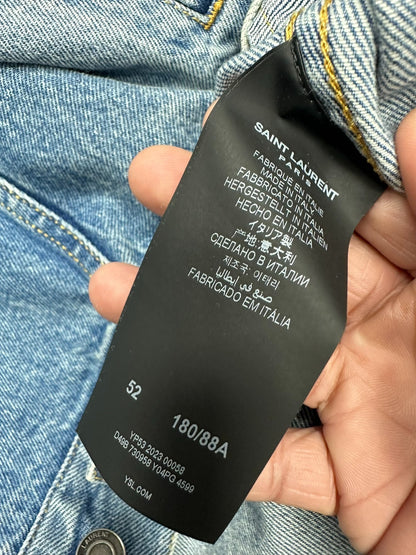 Saint Laurent Washed Blue Denim Jacket