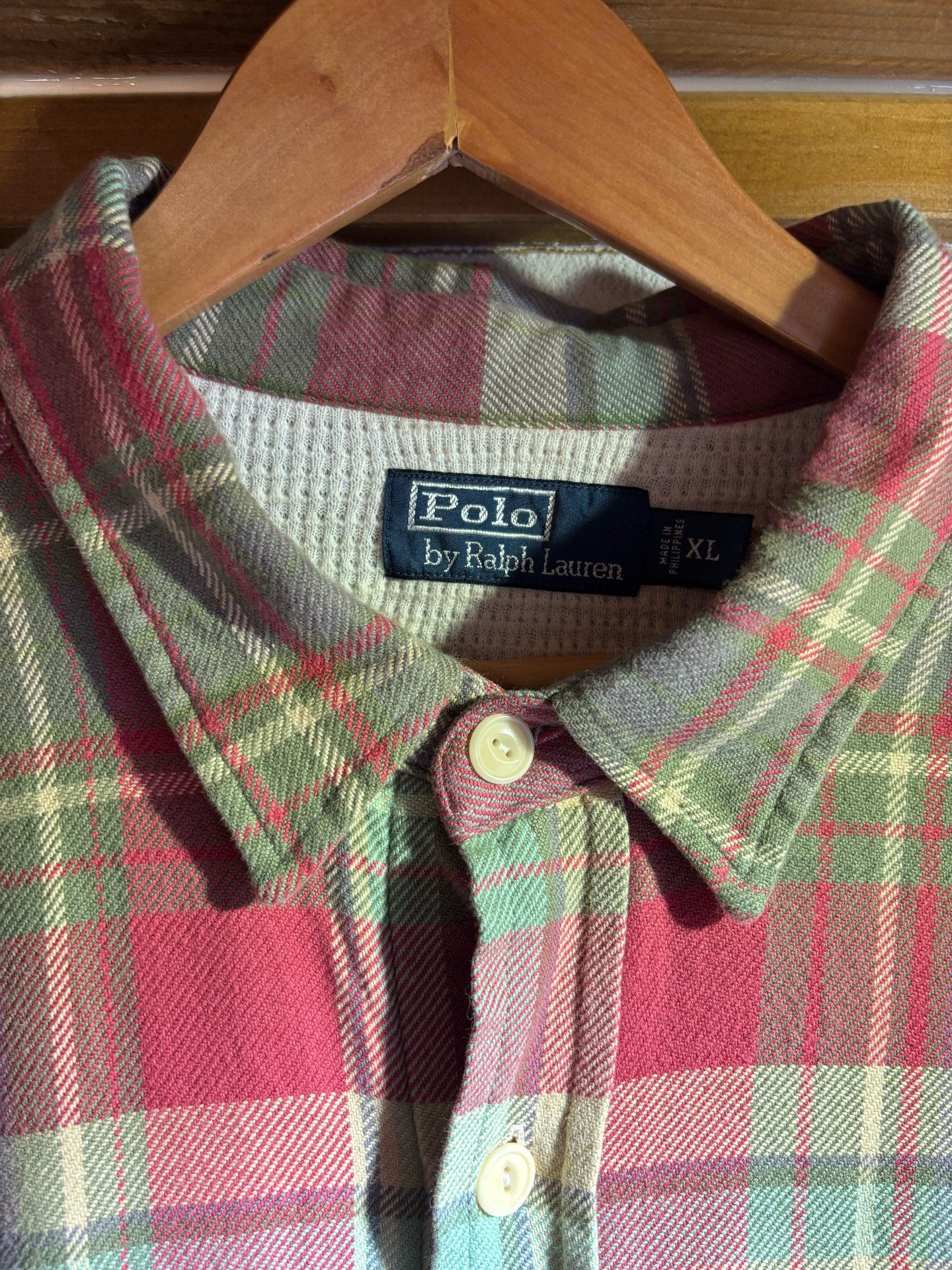 90s Ralph Lauren Double-Layer Plaid Shirt