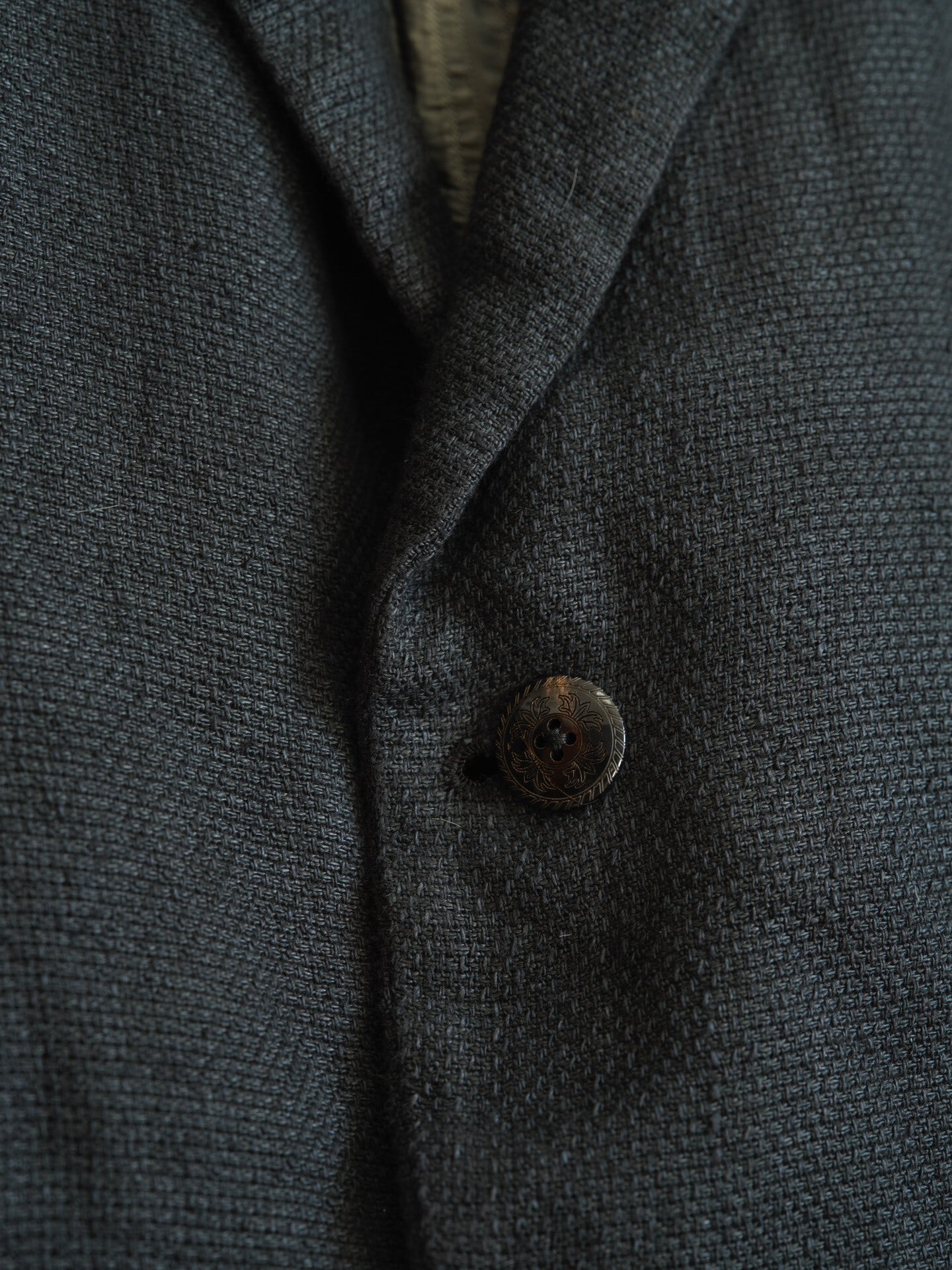 black and white artisanal jacket by geoffrey b.small