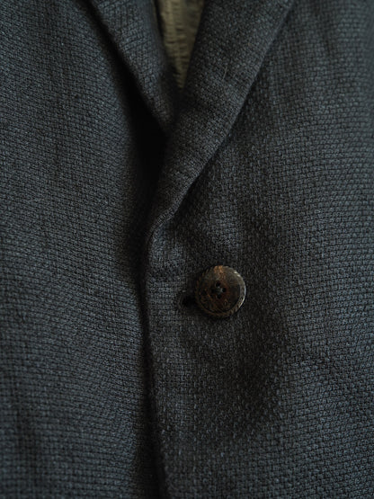 black and white artisanal jacket by geoffrey b.small